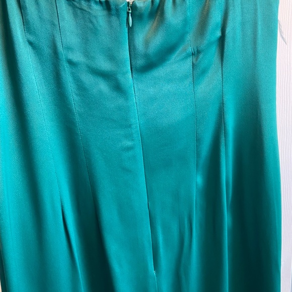 ZARA FEATHER SATIN EFFECT DRESS - Picture 10 of 11